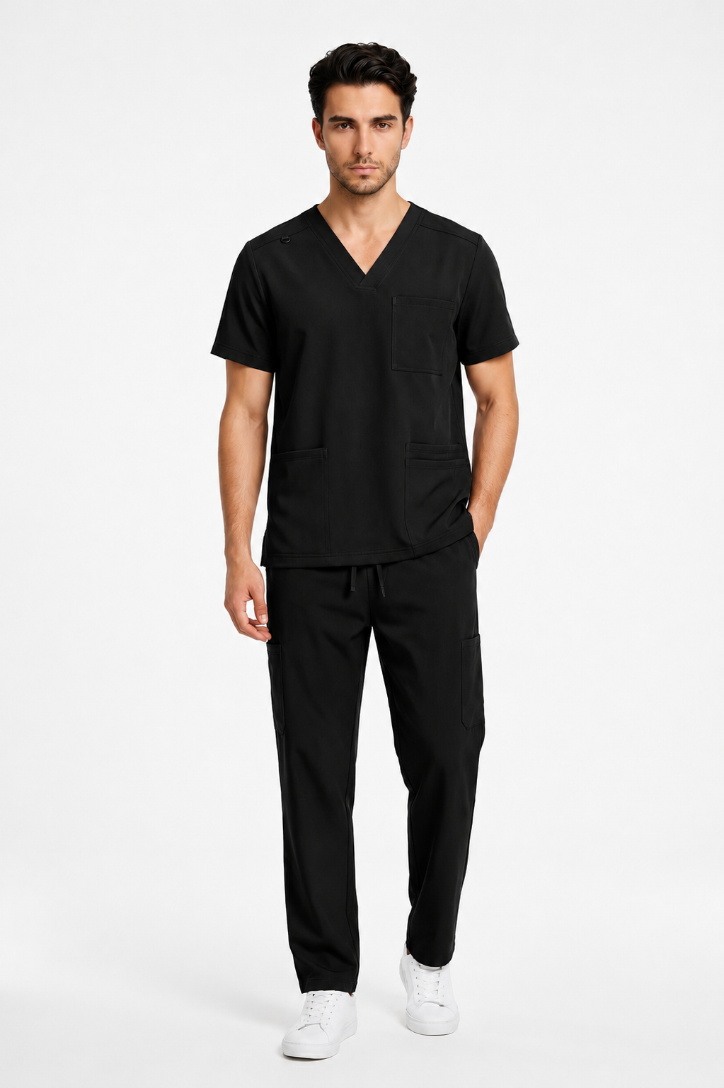 Men's Medical Scrub Set- LMS 500 Black