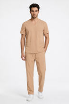 Men's Medical Scrub Set- LMS 500 Beige