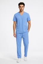 Men's Medical Scrub Set- LMS 500 Barely Blue