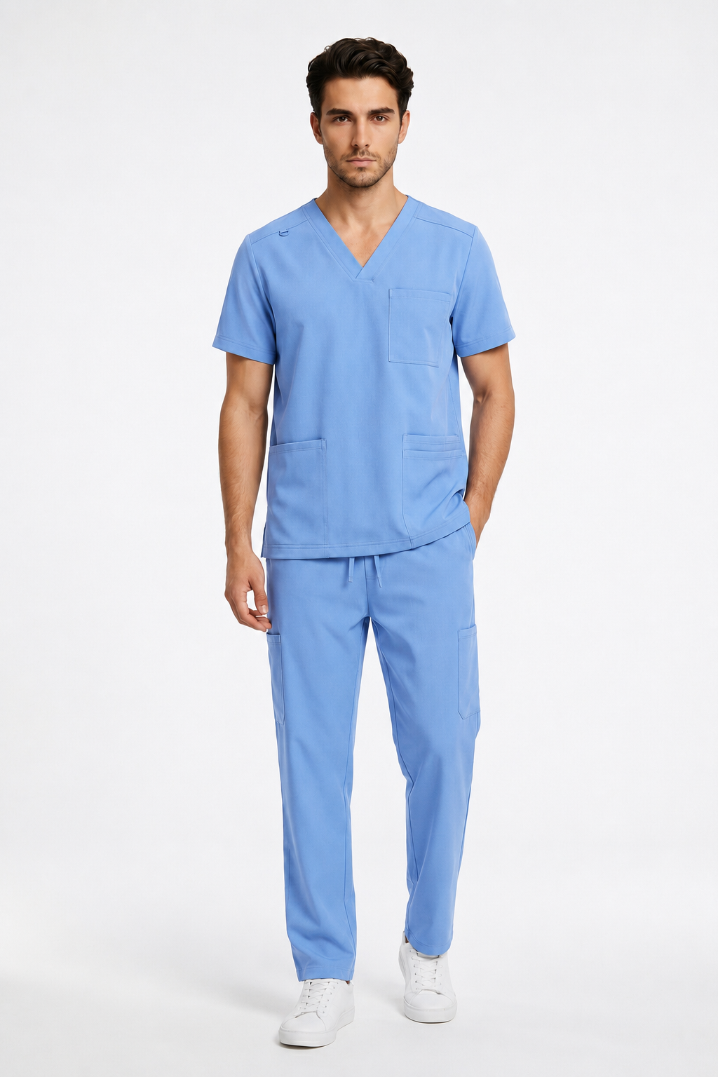 Men's Medical Scrub Set- LMS 500 Barely Blue