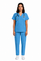 Women's Medical Scrub Set LMS 500 Metro Blue