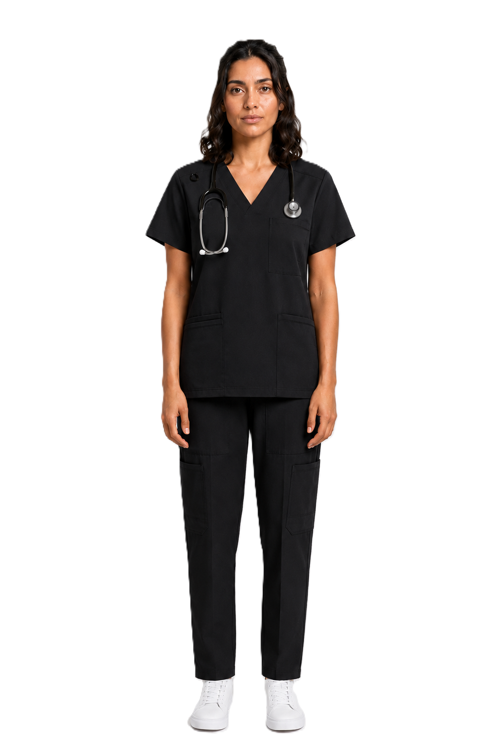Women's Medical Scrub Set LMS 500 Black