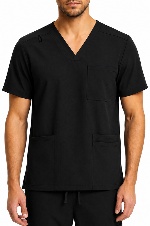 Men's Medical Scrub Set- LMS 500 Black