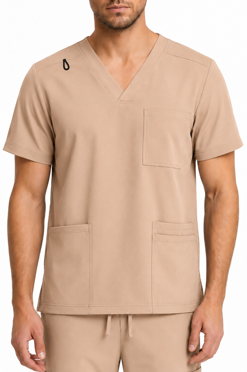 Men's Medical Scrub Set- LMS 500 Beige