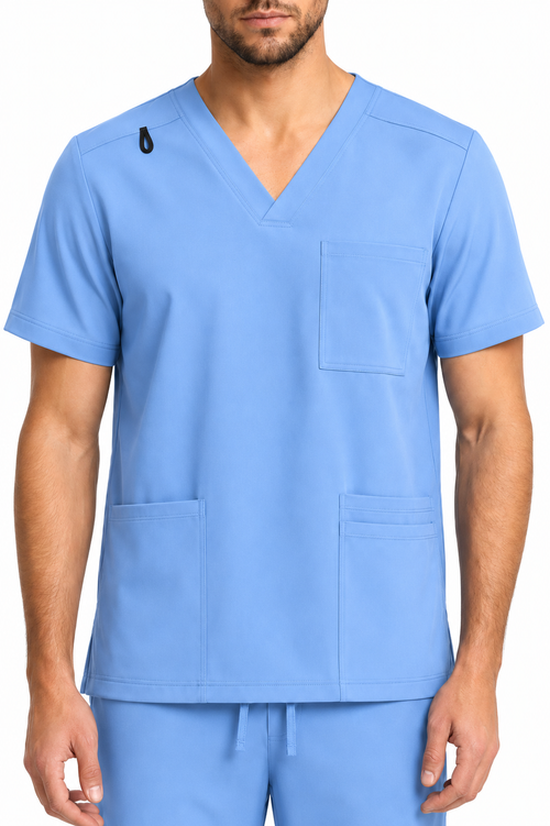 Men's Medical Scrub Set- LMS 500 Barely Blue