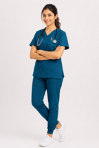 Uniforms World Women's Medical Scrub Set -Caribbean blue