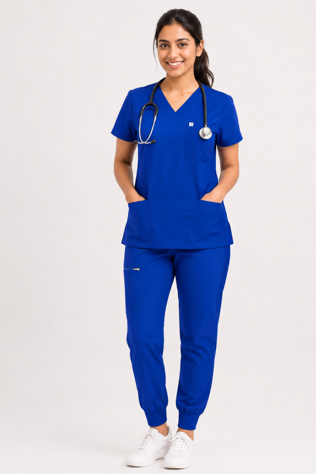 Uniforms World Women's Medical Scrub Set -Royal Blue