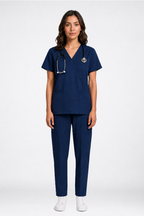 Women's Medical scrub Set LMS 500 Navy Blue
