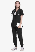 Uniforms World Women's Medical Scrub Set -Black