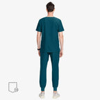 Uniforms World Men's Medical Scrub Set- Caribbean Blue