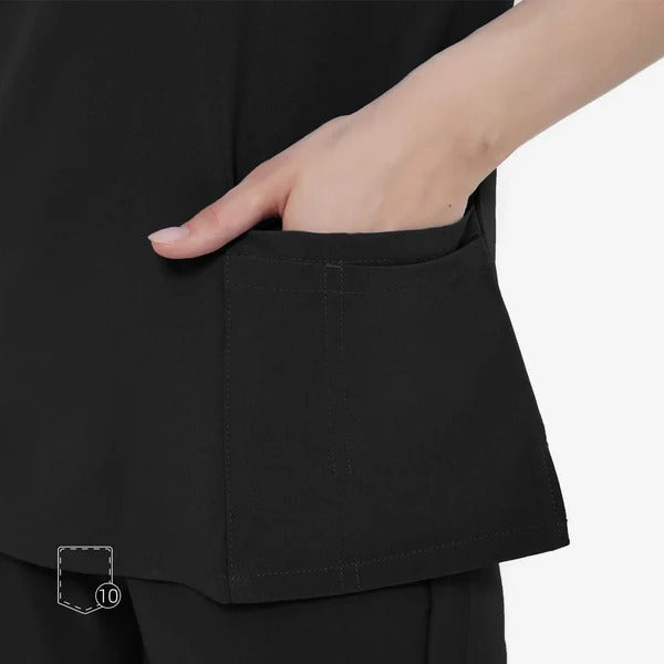 Uniforms World Women's Medical Scrub Set -Black