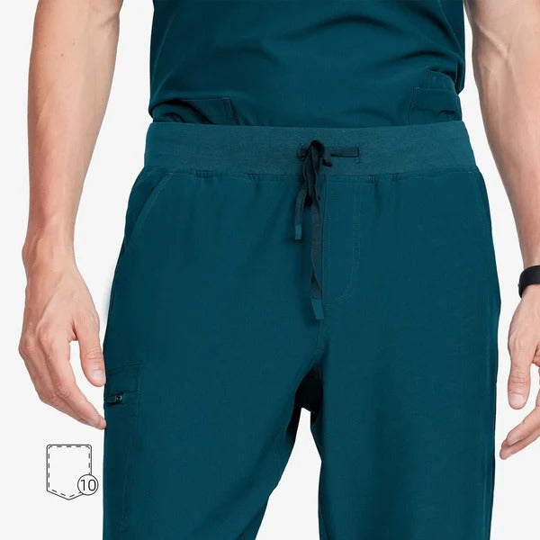 Uniforms World Men's Medical Scrub Set- Caribbean Blue