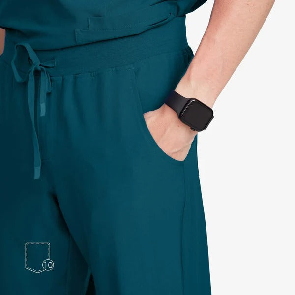 Uniforms World Men's Medical Scrub Set- Caribbean Blue