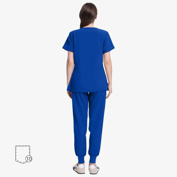 Uniforms World Women's Medical Scrub Set -Royal Blue