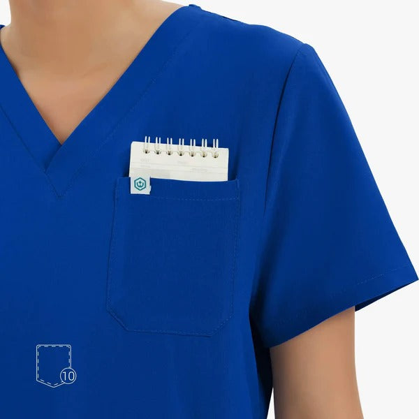 Uniforms World Women's Medical Scrub Set -Royal Blue