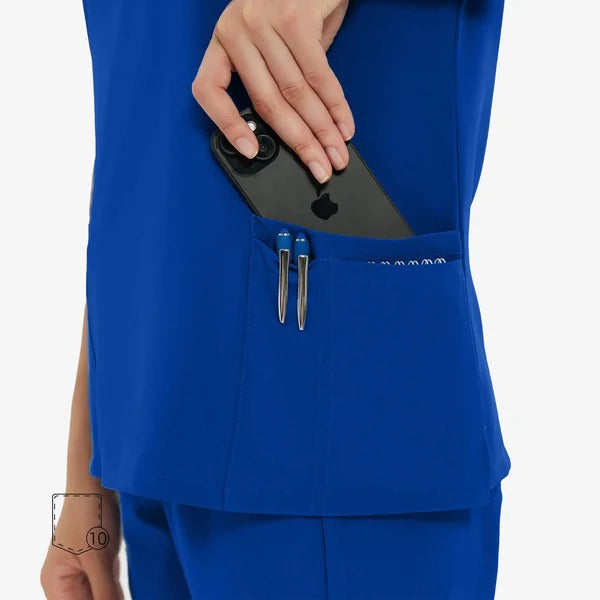 Uniforms World Women's Medical Scrub Set -Royal Blue