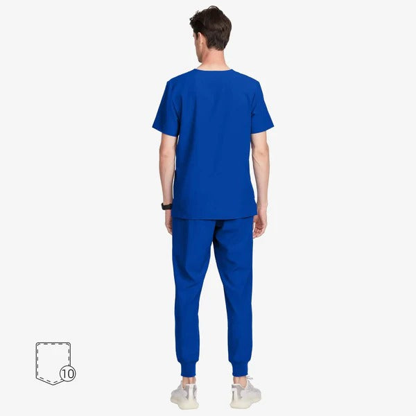 Uniforms World Men's Medical Scrub Set- Royal Blue