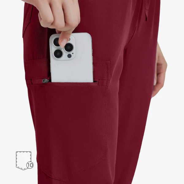 Uniforms World Women's Medical Scrub Set - Burgundy