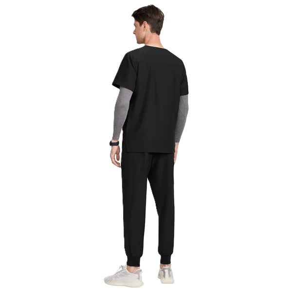 Uniforms World Men's Medical Scrub Set- Black