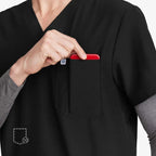 Uniforms World Men's Medical Scrub Set- Black