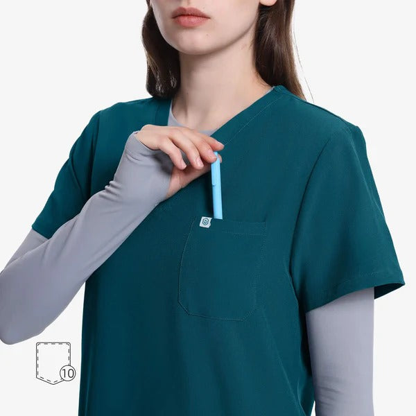 Uniforms World Women's Medical Scrub Set -Caribbean blue