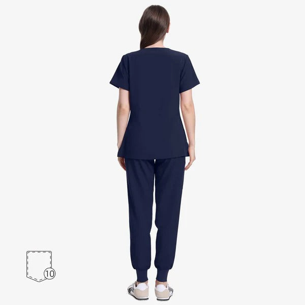Uniforms World Women's Medical Scrub Set -Navy Blue