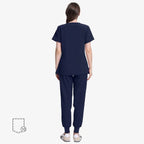 Uniforms World Women's Medical Scrub Set -Navy Blue