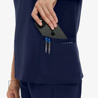 Uniforms World Women's Medical Scrub Set -Navy Blue