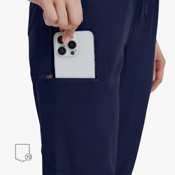 Uniforms World Women's Medical Scrub Set -Navy Blue