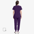 Uniforms World Women's Medical Scrub Set - Purple