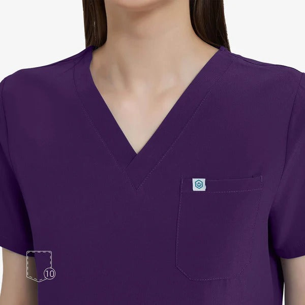 Uniforms World Women's Medical Scrub Set - Purple