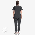 Uniforms World Women's Medical Scrub Set -Dark Grey