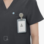 Uniforms World Women's Medical Scrub Set -Dark Grey