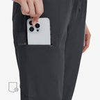 Uniforms World Women's Medical Scrub Set -Dark Grey