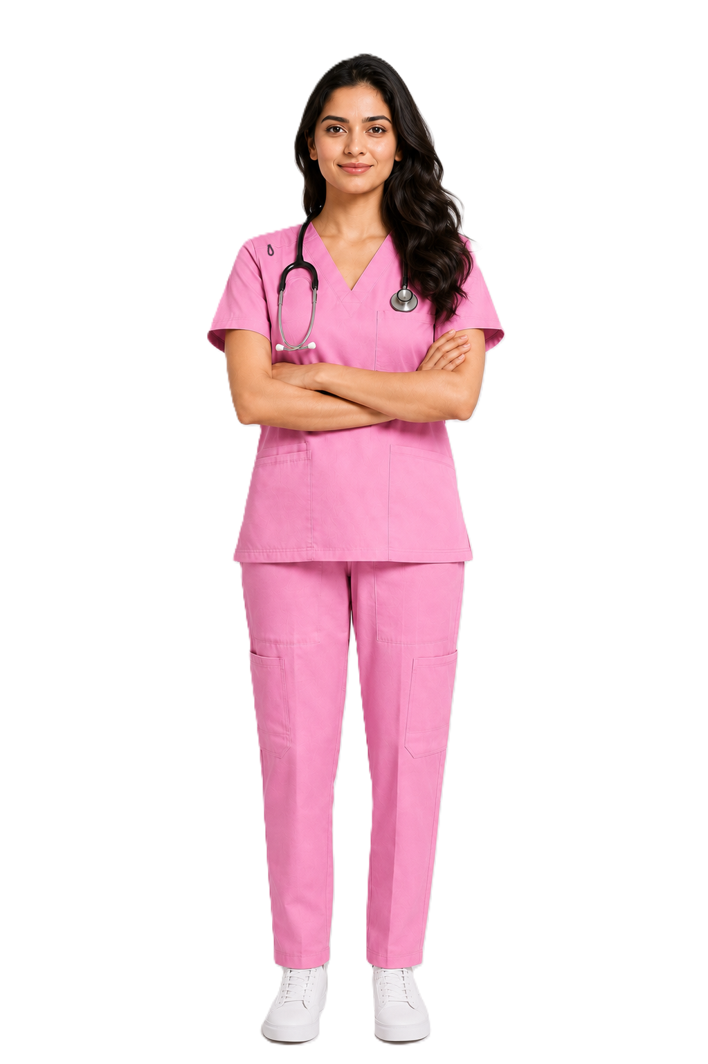 Women's Medical Scrub Set LMS 500 Pink