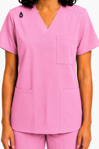 Women's Medical Scrub Set LMS 500 Pink