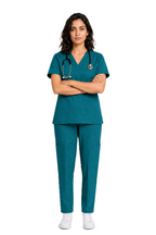 Women's Medical Scrub Set LMS 500 Turkish Green