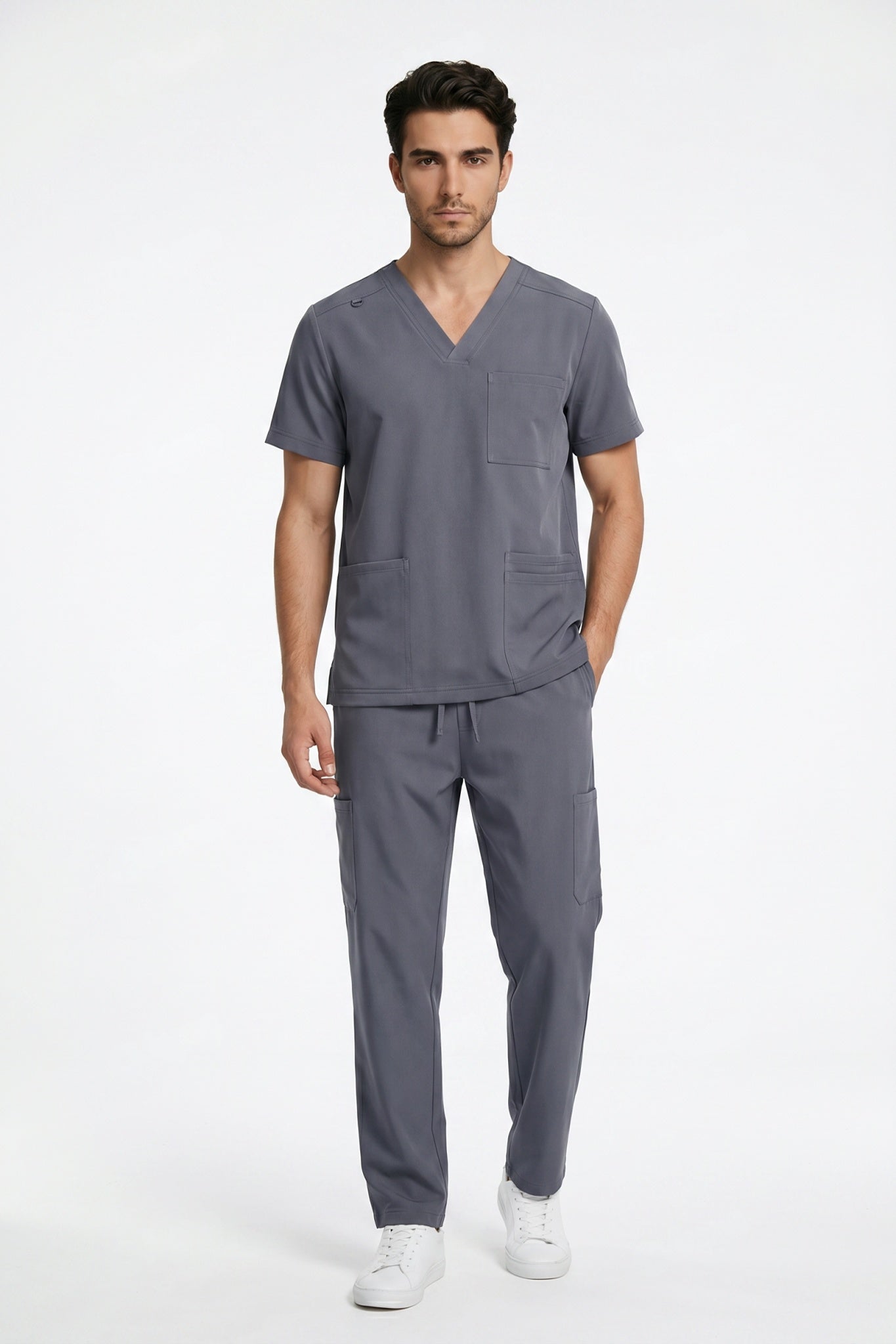 Men's Medical Scrub Set- LMS 500 Grey